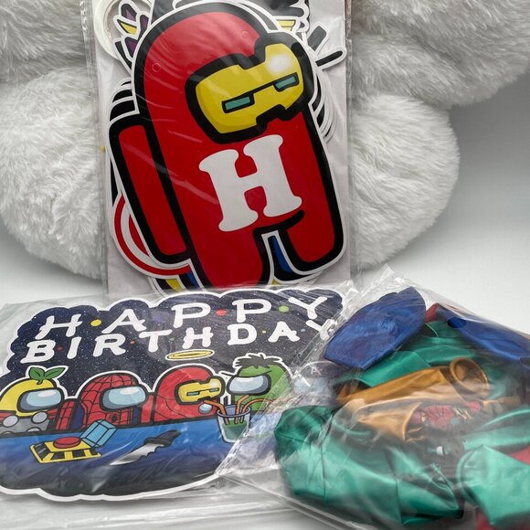 Birthday Party Among Us Avengers Theme Decorations Set NEW (SKU: 270MI) - Picture 4 of 5